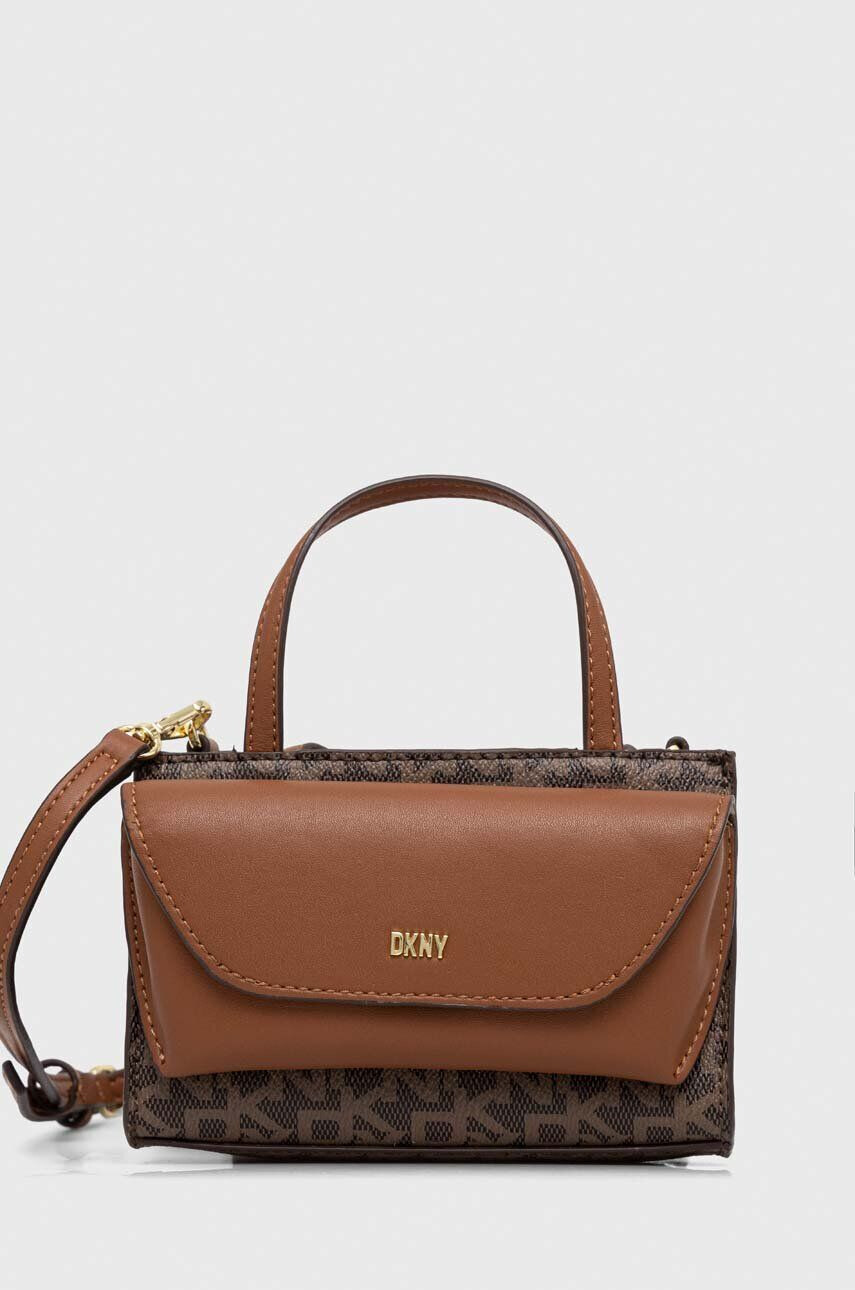 DKNY Torbica rjava barva - Pepit.si