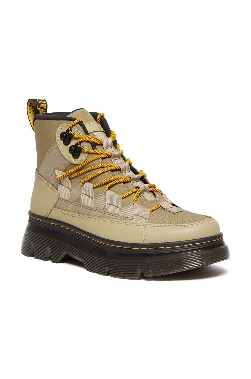 Dr. Martens Čevlji Boury moški zelena barva DM30831358 - Pepit.si