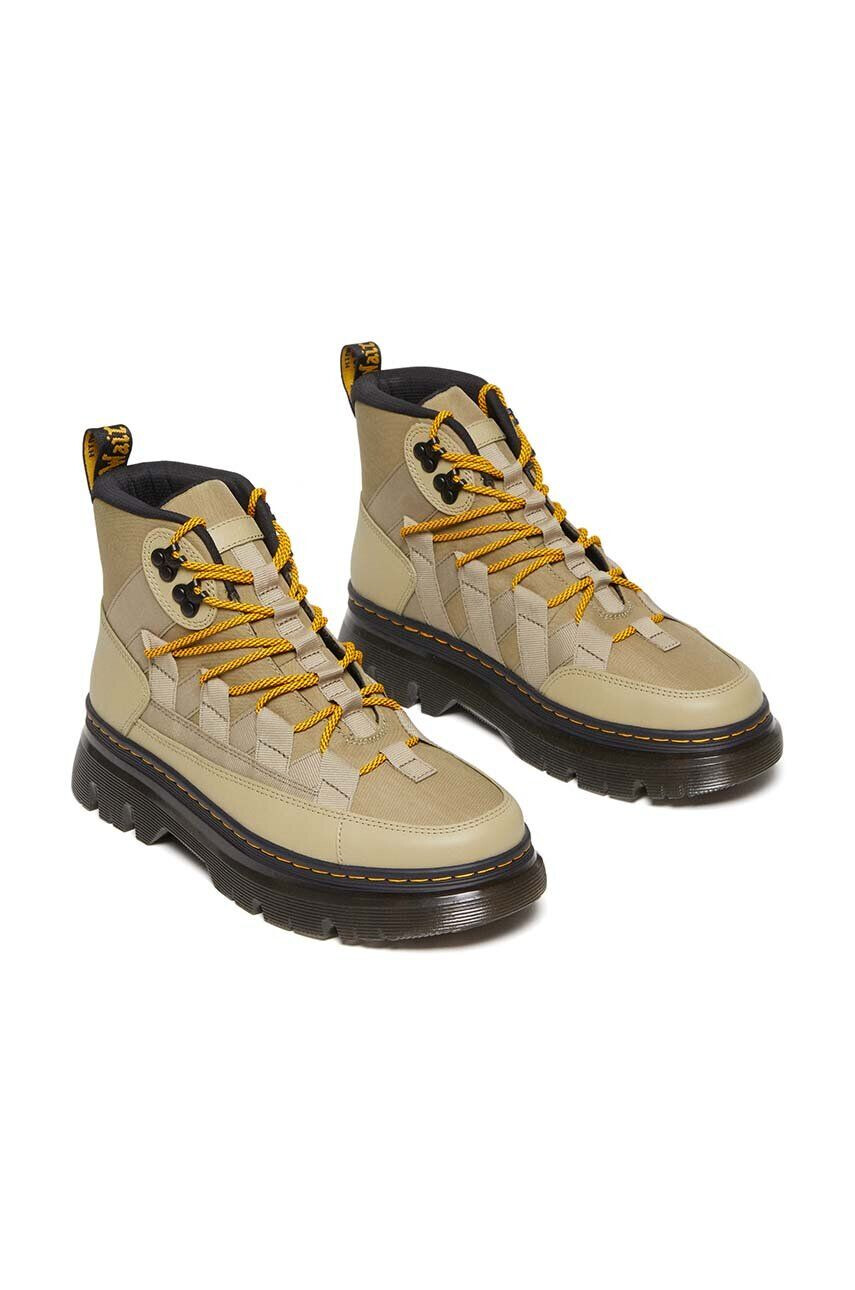 Dr. Martens Čevlji Boury moški zelena barva DM30831358 - Pepit.si