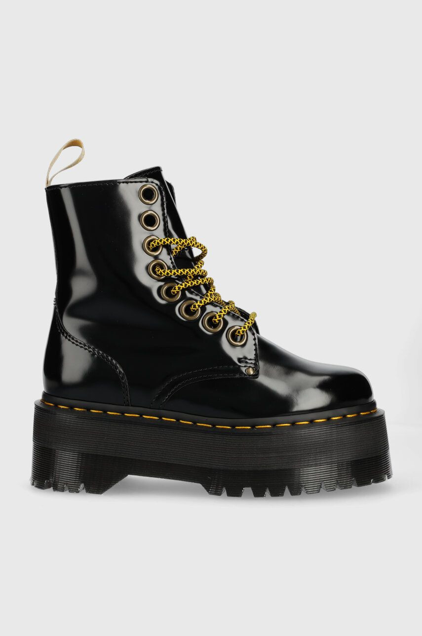 Dr. Martens Nizki škornji Vegan Jadon Max ženski črna barva - Pepit.si