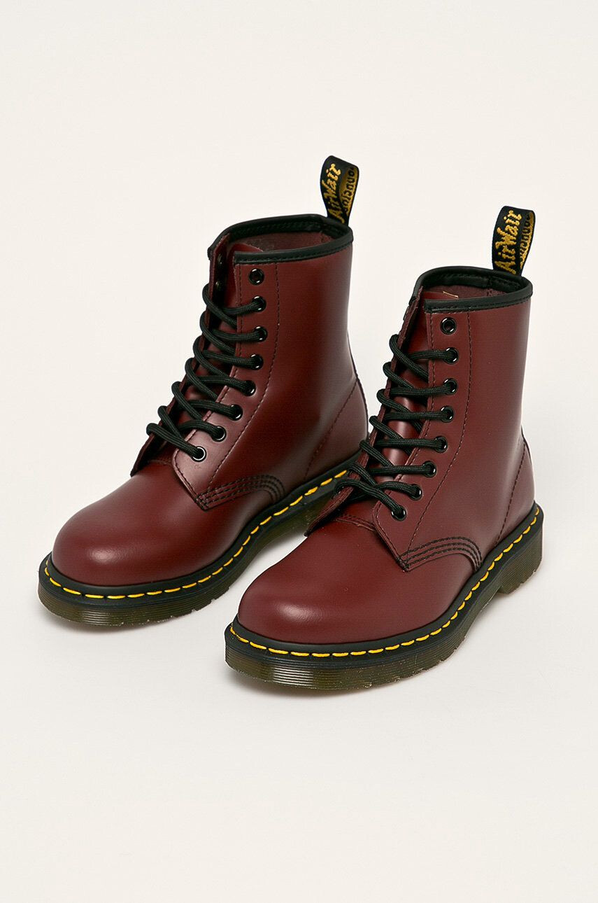 Dr. Martens Gležnarji 1460 ženski bordo barva - Pepit.si