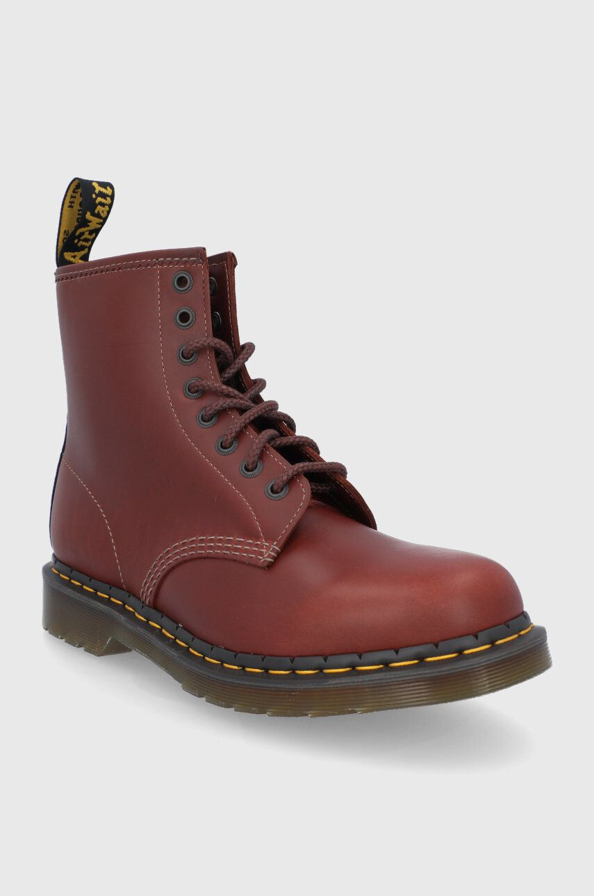 Dr. Martens Usnjeni čevlji 1460 moški bordo barva - Pepit.si