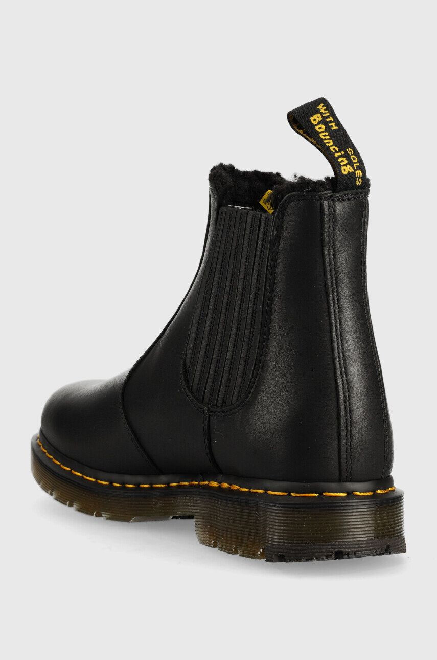 Dr. Martens Usnjeni chelsea 2976 ženski črna barva - Pepit.si