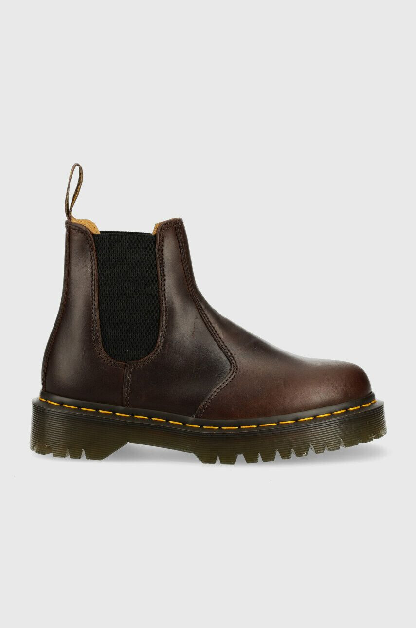 Dr. Martens Usnjeni chelsea 2976 Bex rjava barva - Pepit.si