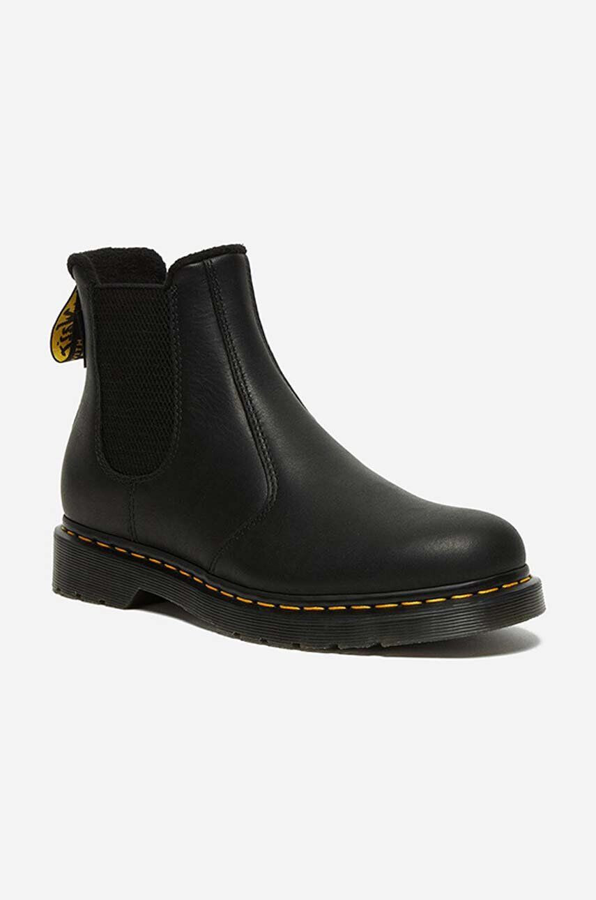 Dr. Martens Usnjeni chelsea 2976 Valor Waterproof 27142001 moški črna barva - Pepit.si