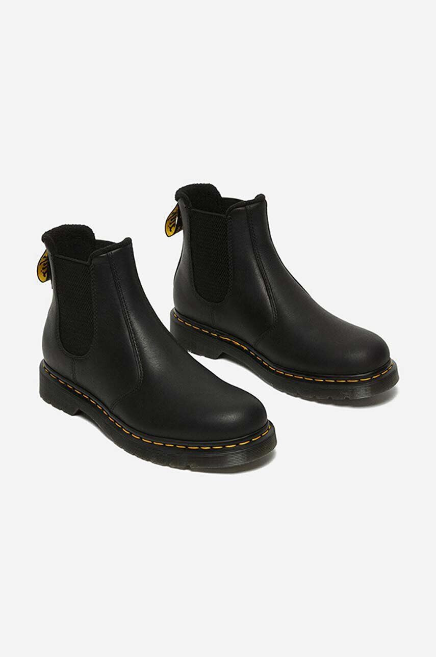 Dr. Martens Usnjeni chelsea 2976 Valor Waterproof 27142001 moški črna barva - Pepit.si