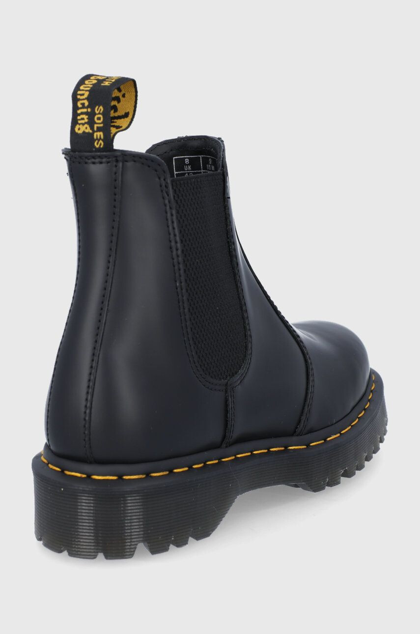 Dr. Martens Usnjeni chelsea 2976 Bex ženski črna barva - Pepit.si