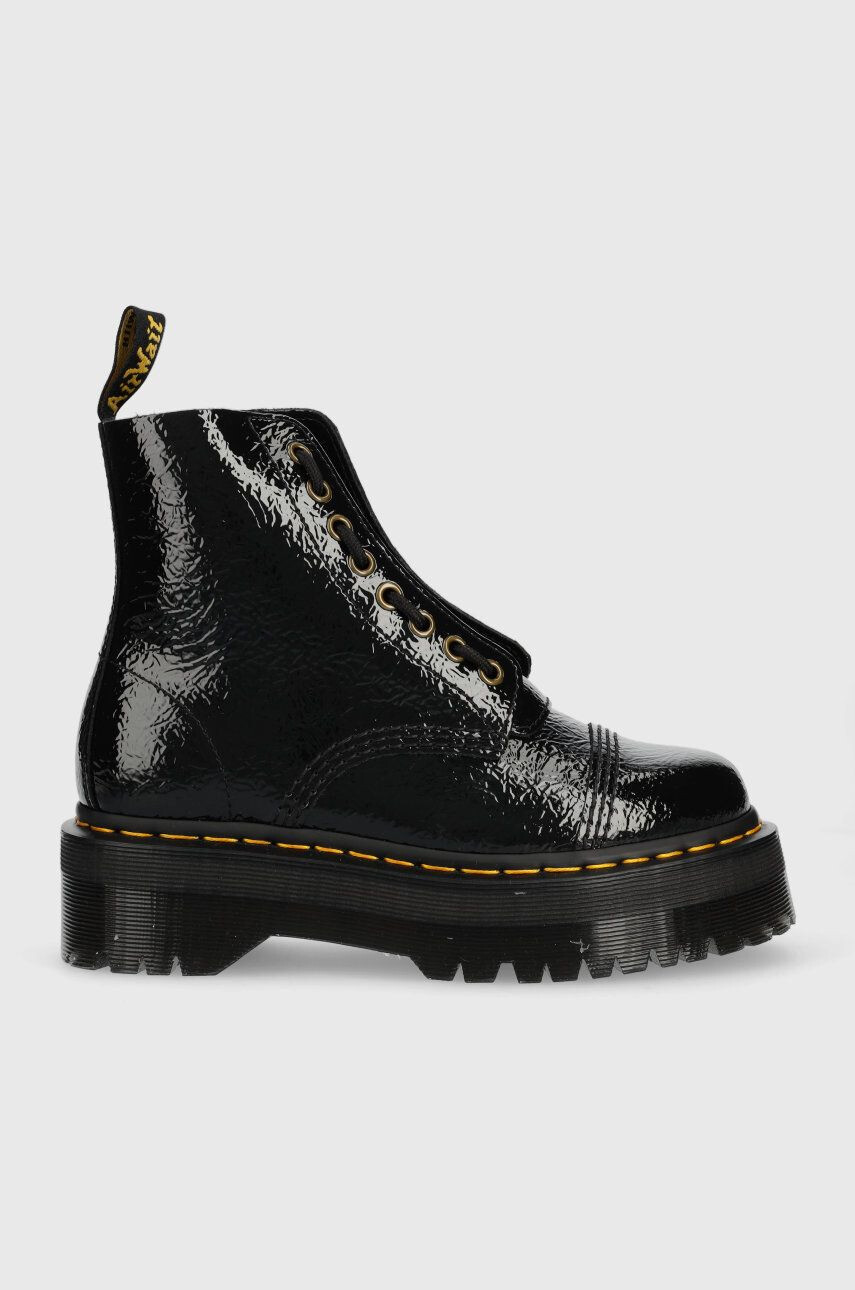 Dr. Martens Usnjeni gležnarji Sinclair ženski črna barva - Pepit.si