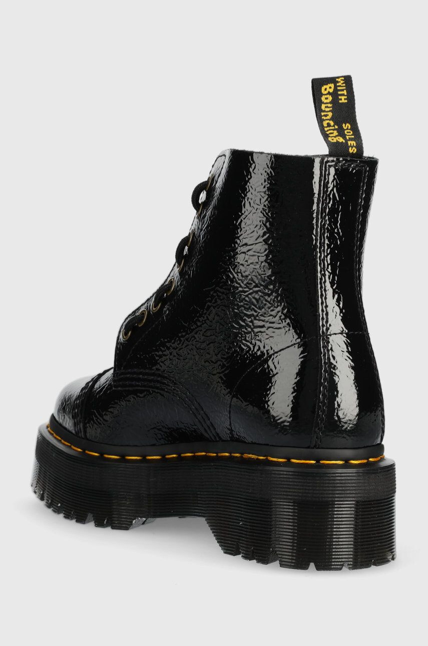 Dr. Martens Usnjeni gležnarji Sinclair ženski črna barva - Pepit.si