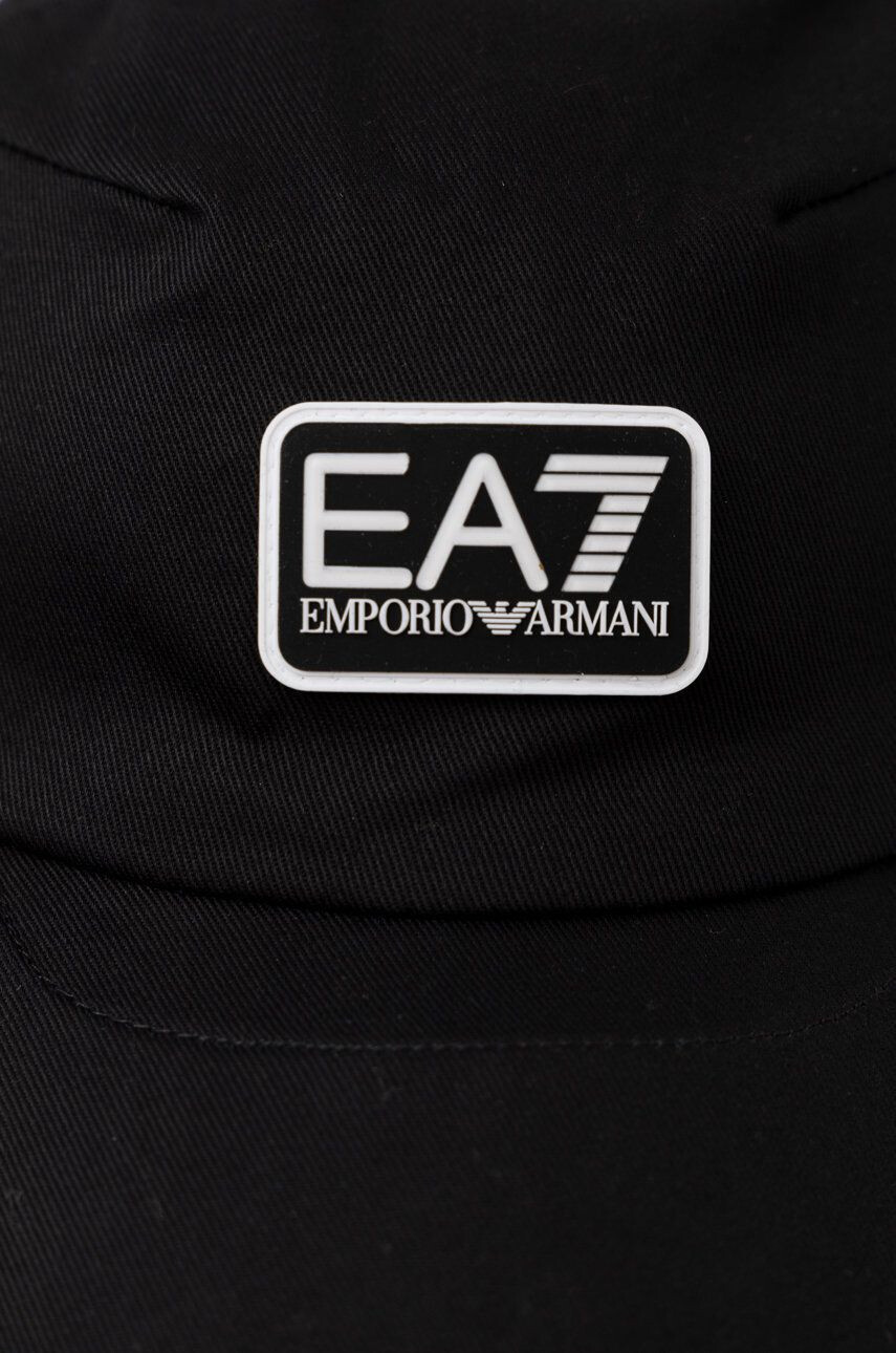 EA7 Emporio Armani Bombažna bejzbolska kapa bela barva - Pepit.si