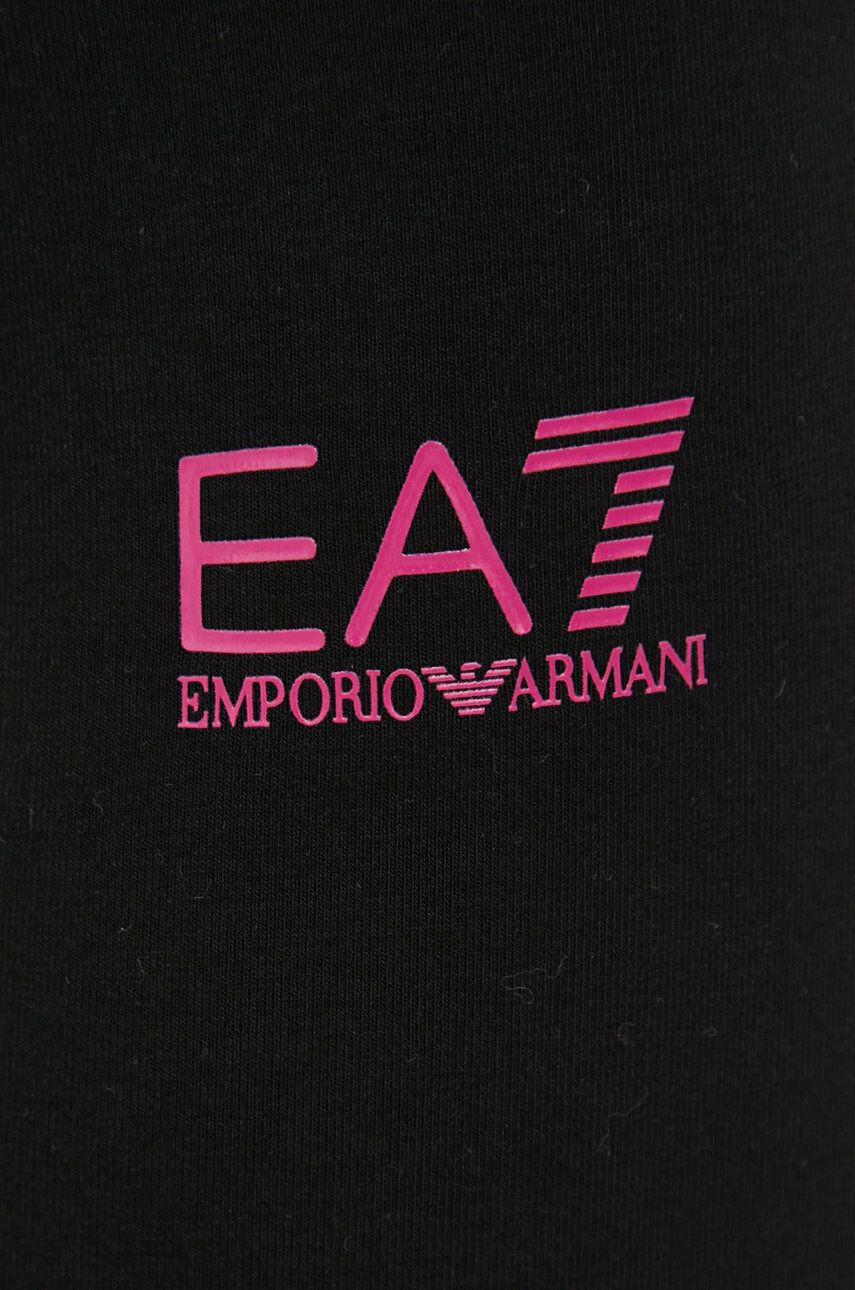 EA7 Emporio Armani Hlače ženske črna barva - Pepit.si