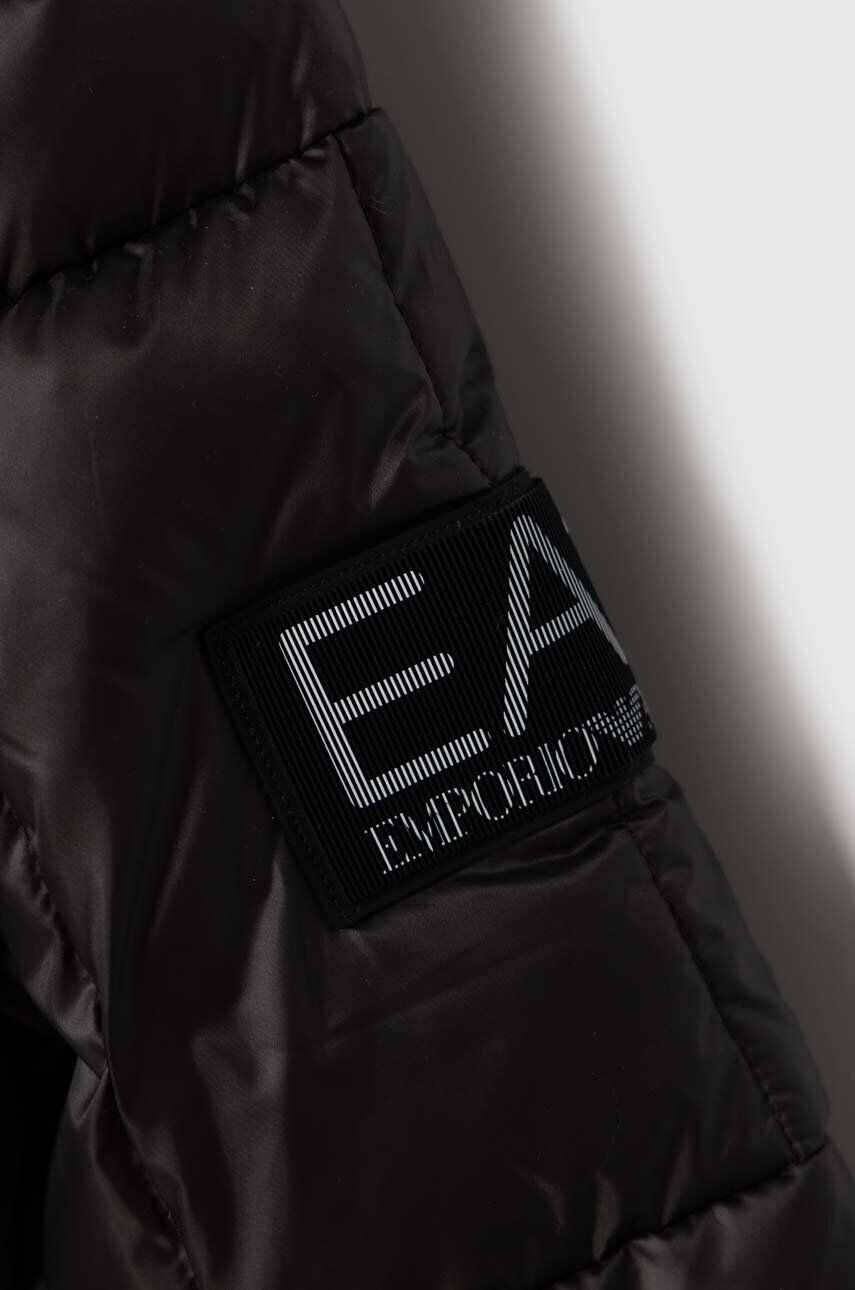 EA7 Emporio Armani Otroška jakna črna barva - Pepit.si