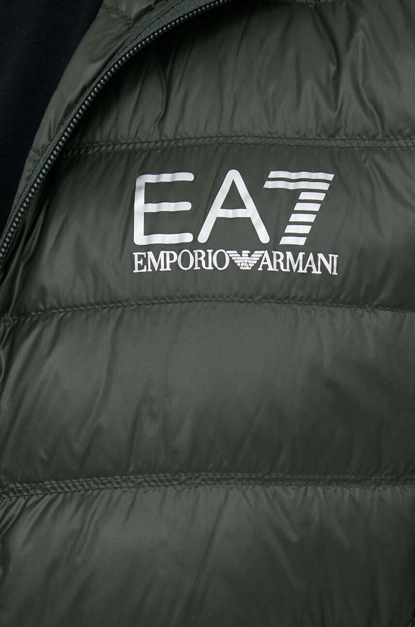 EA7 Emporio Armani Puhovka moška zelena barva - Pepit.si