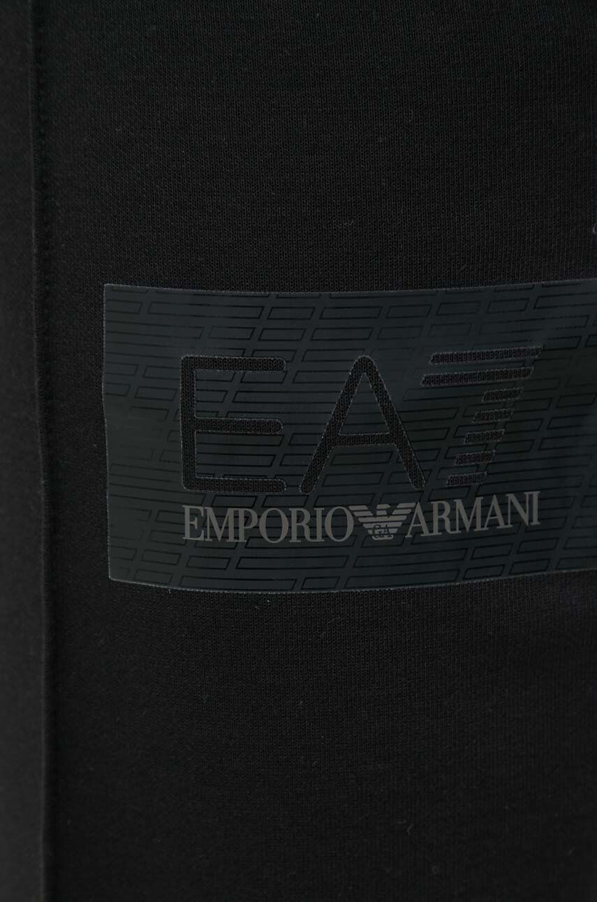 EA7 Emporio Armani Spodnji del trenirke moški črna barva - Pepit.si