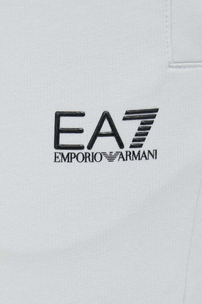 EA7 Emporio Armani Spodnji del trenirke moški črna barva - Pepit.si