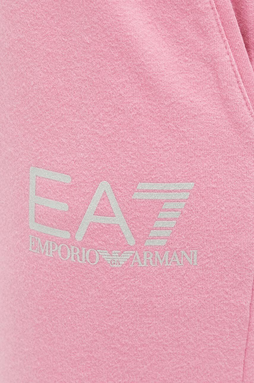 EA7 Emporio Armani Spodnji del trenirke roza barva - Pepit.si