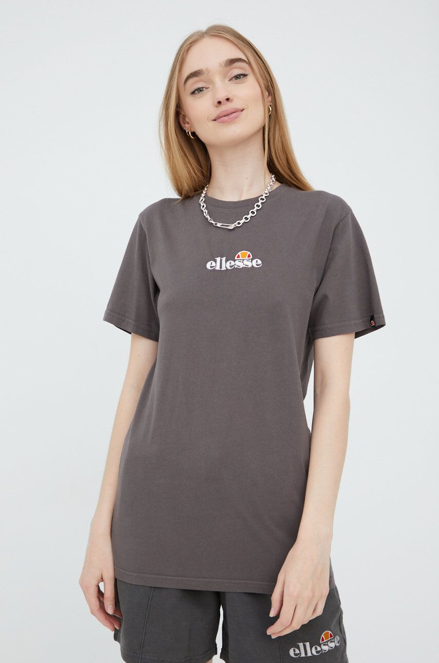 Ellesse Bombažen t-shirt siva barva - Pepit.si