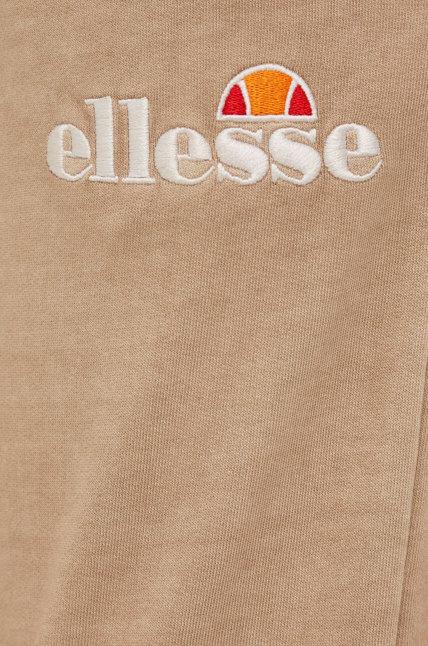 Ellesse Bombažne trenirke moško rjava barva - Pepit.si