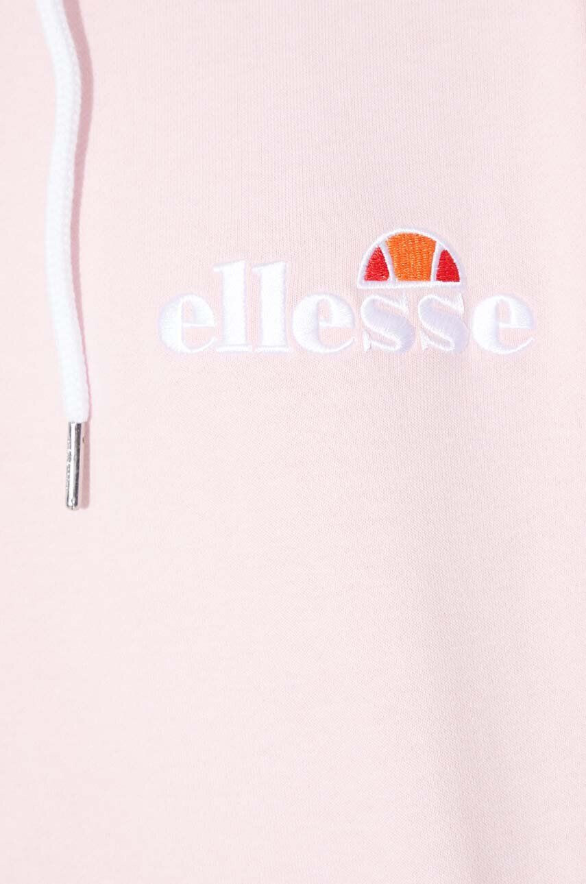 Ellesse Pulover ženska roza barva s kapuco - Pepit.si