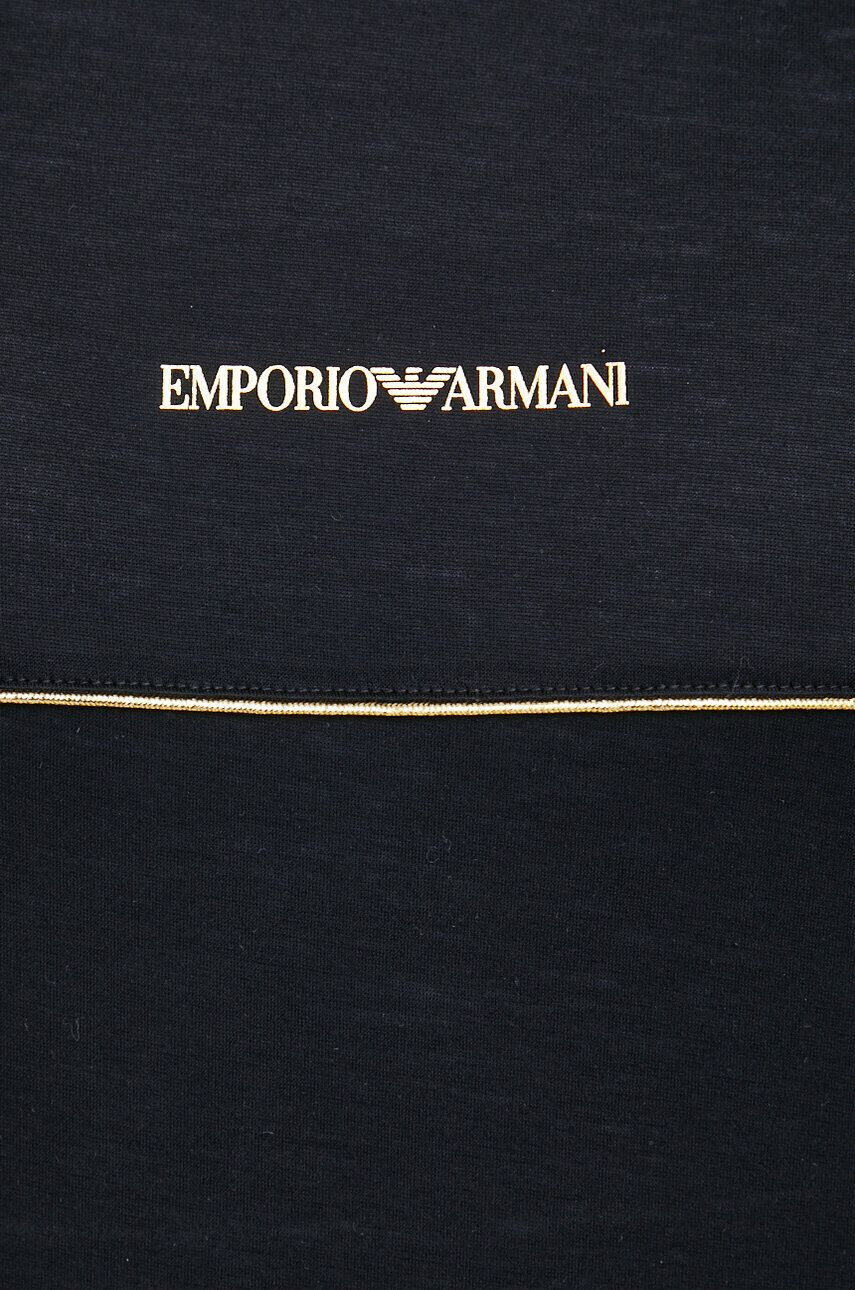 Emporio Armani Kratka majica moški črna barva - Pepit.si