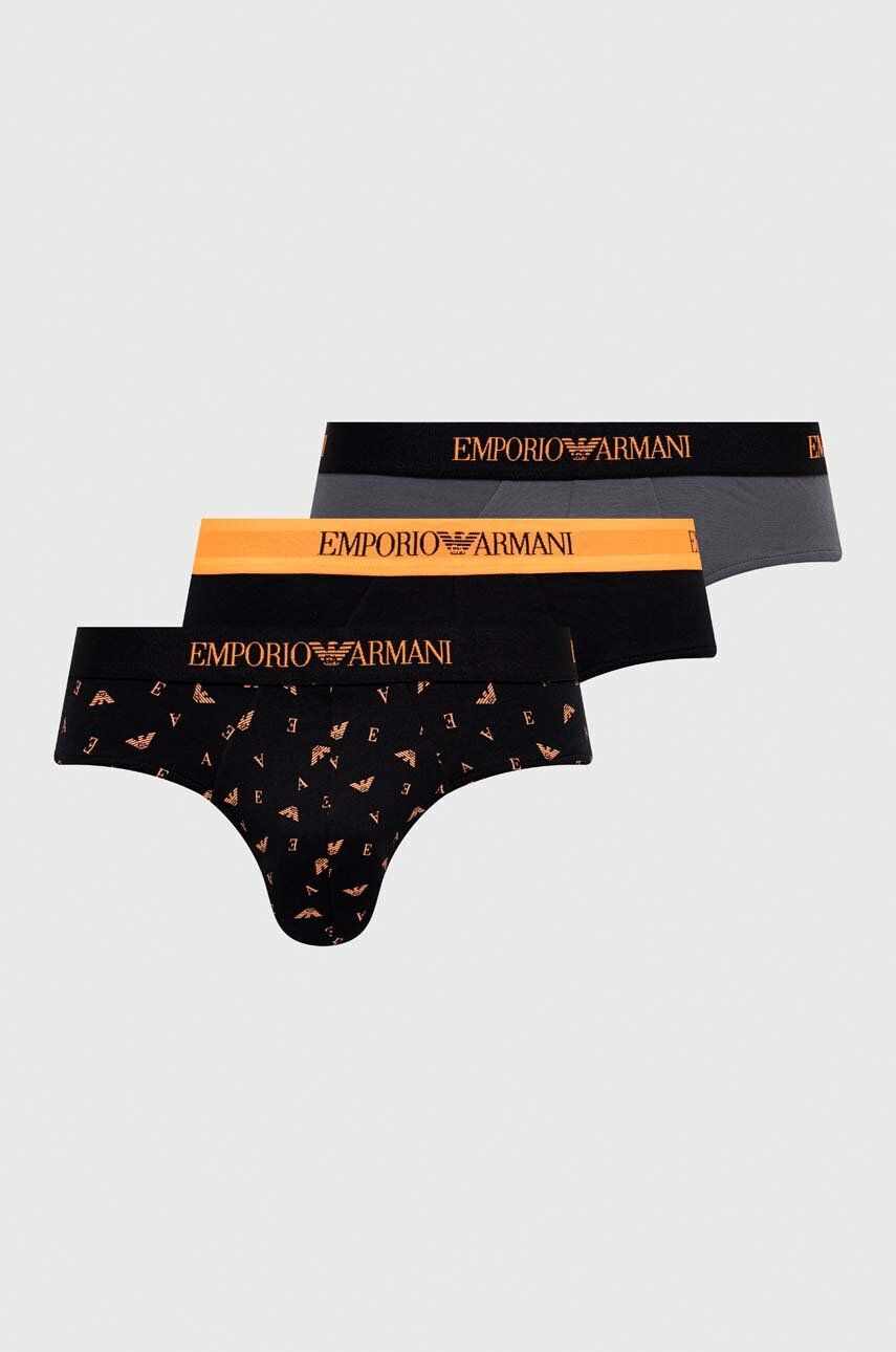 Emporio Armani Underwear 3-pack črna barva - Pepit.si