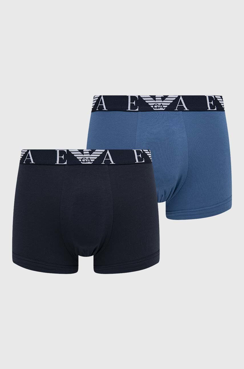 Emporio Armani Underwear Boksarice 2-pack moški črna barva - Pepit.si