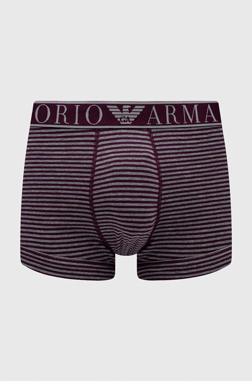 Emporio Armani Underwear Boksarice 2-pack moški vijolična barva - Pepit.si