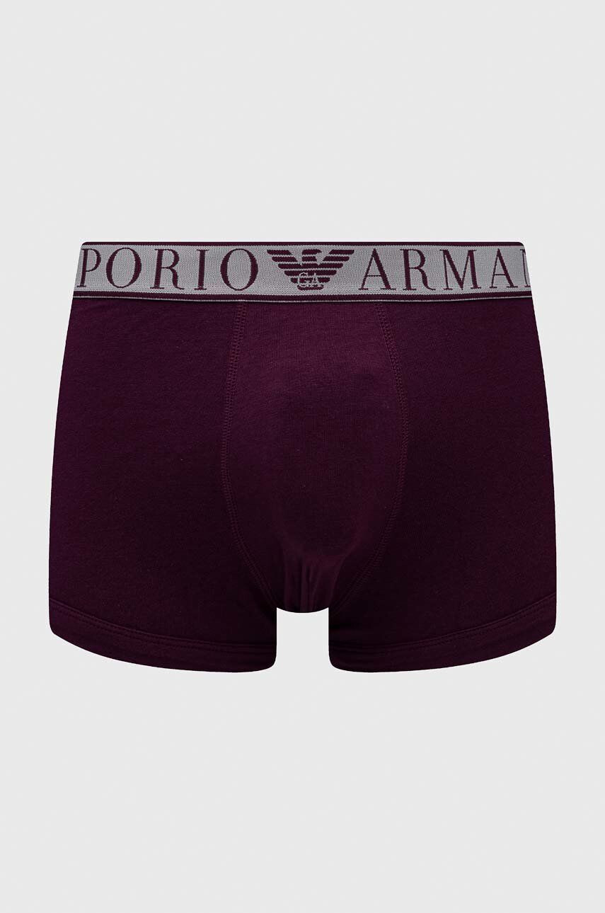 Emporio Armani Underwear Boksarice 2-pack moški vijolična barva - Pepit.si