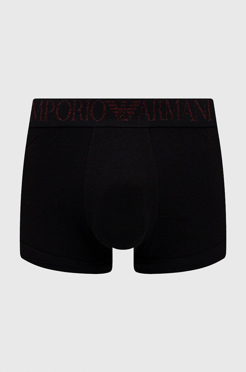 Emporio Armani Underwear Boksarice (2-pack) moške črna barva - Pepit.si