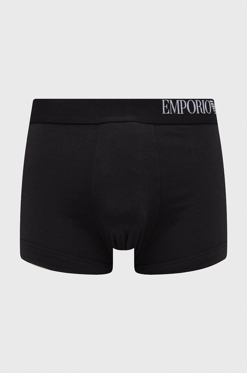 Emporio Armani Underwear Boksarice (3-pack) moške črna barva - Pepit.si