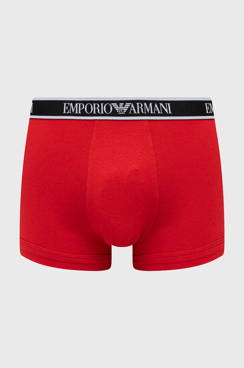 Emporio Armani Underwear Boksarice 3-pack moški mornarsko modra barva - Pepit.si