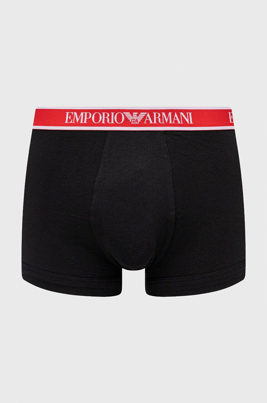 Emporio Armani Underwear Boksarice 3-pack moški mornarsko modra barva - Pepit.si