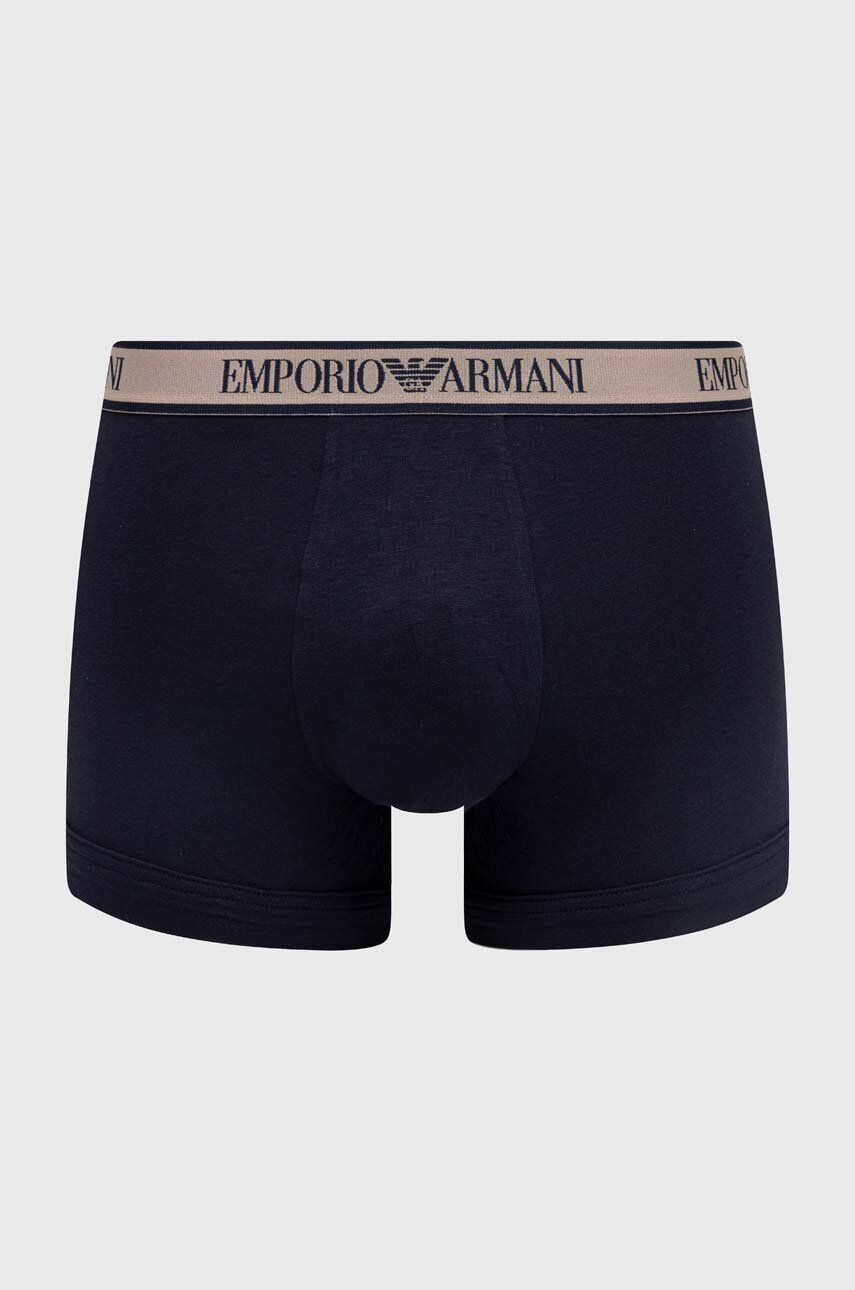 Emporio Armani Underwear Boksarice 3-pack moški bež barva - Pepit.si