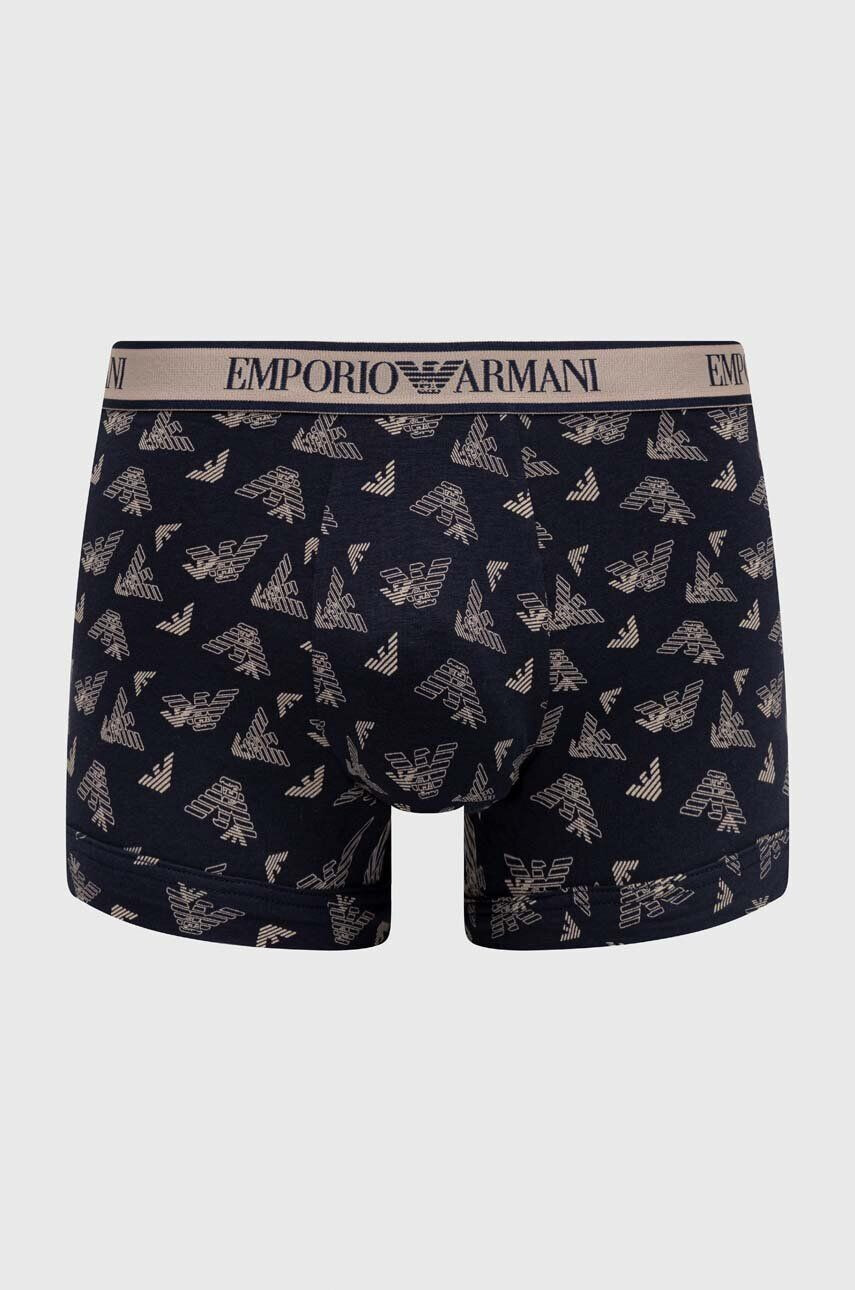 Emporio Armani Underwear Boksarice 3-pack moški bež barva - Pepit.si