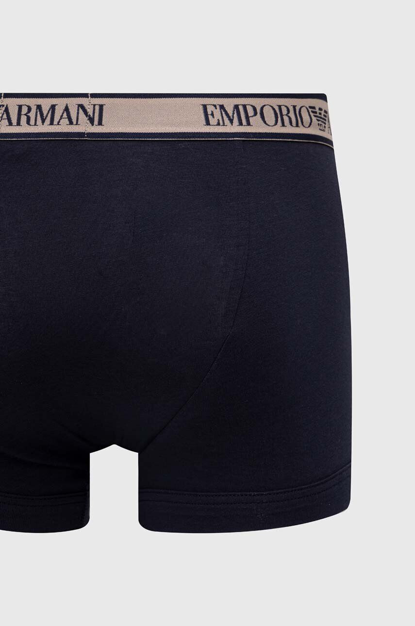 Emporio Armani Underwear Boksarice 3-pack moški bež barva - Pepit.si