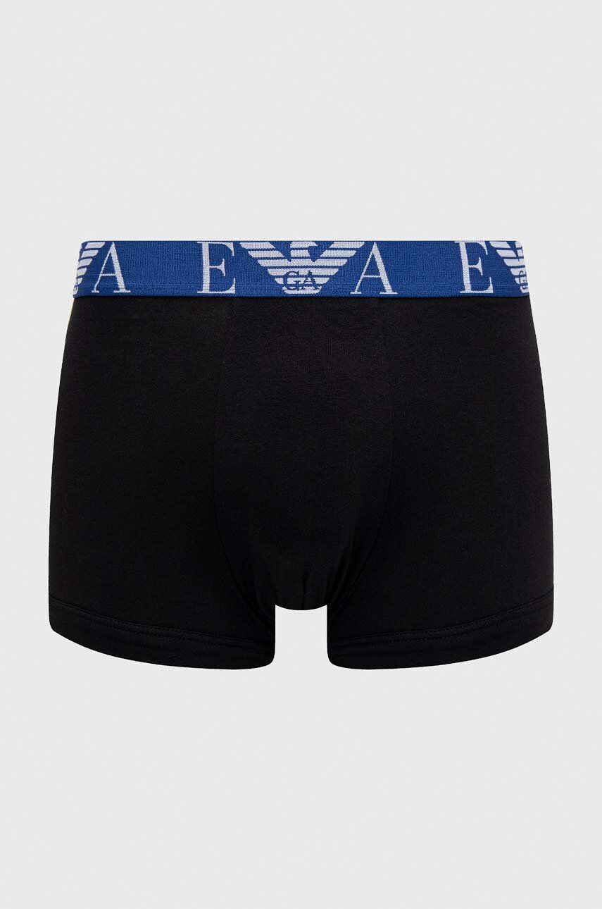 Emporio Armani Underwear Boksarice 3-pack moški črna barva - Pepit.si