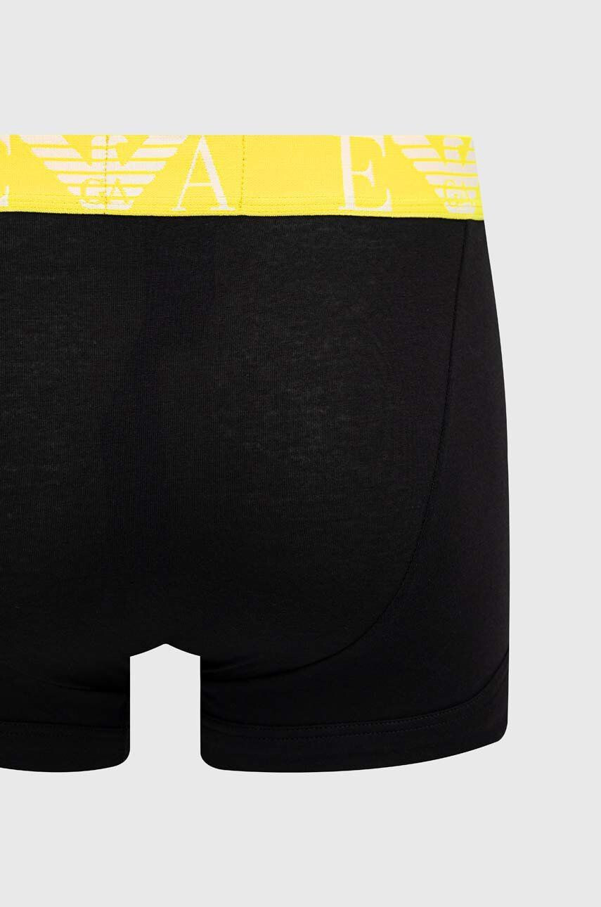 Emporio Armani Underwear Boksarice 3-pack moški črna barva - Pepit.si