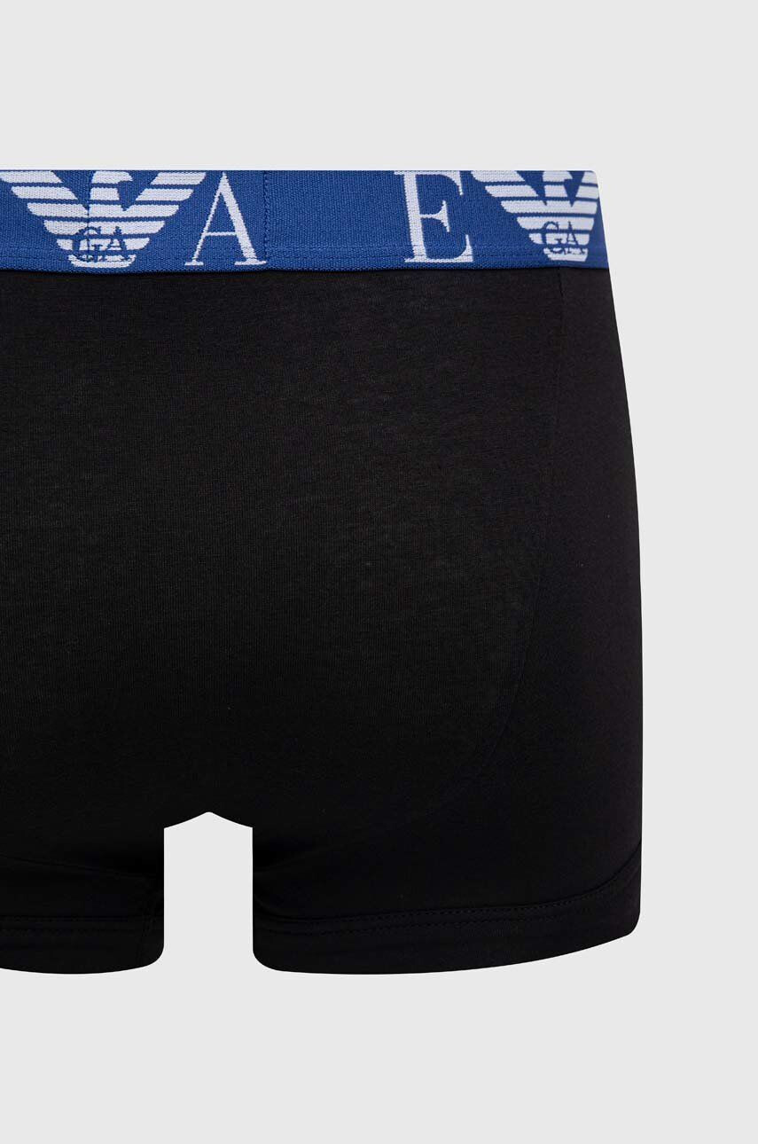 Emporio Armani Underwear Boksarice 3-pack moški črna barva - Pepit.si