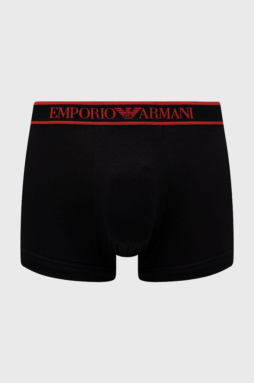 Emporio Armani Underwear Boksarice 3-pack moški rdeča barva - Pepit.si