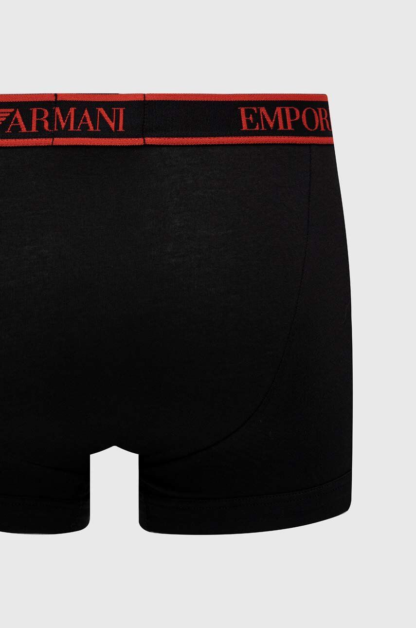 Emporio Armani Underwear Boksarice 3-pack moški rdeča barva - Pepit.si