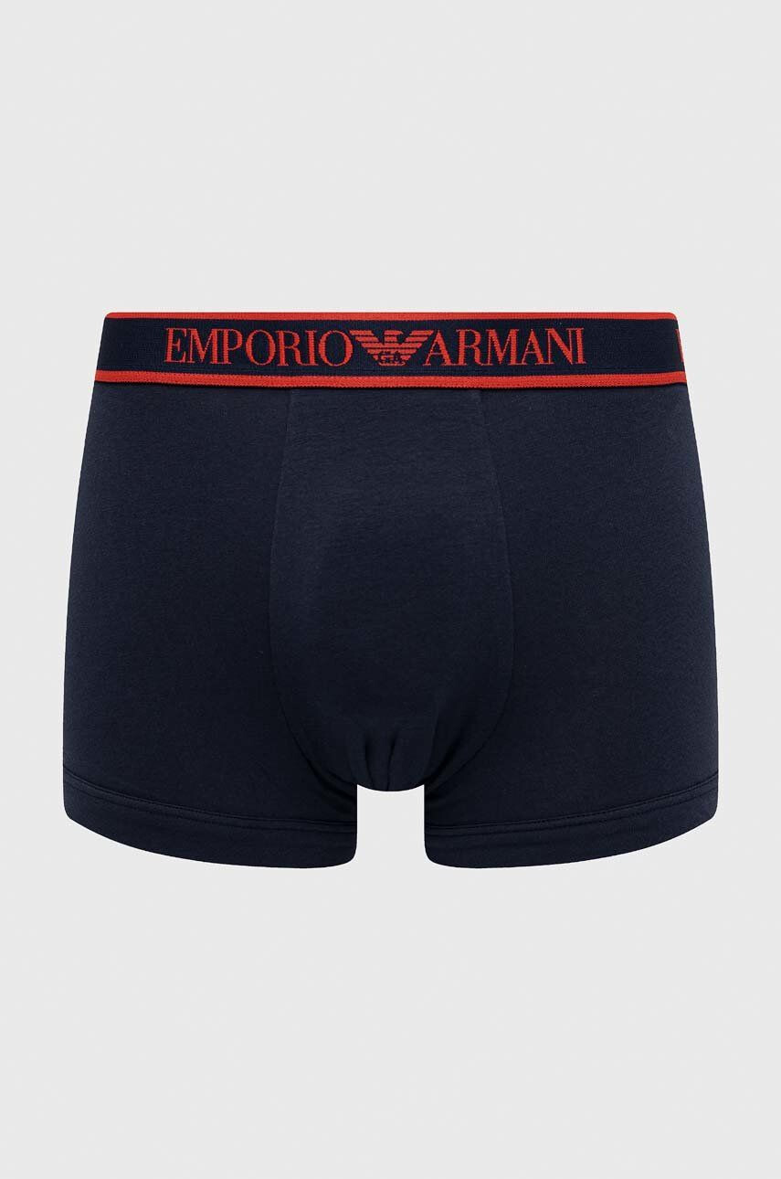 Emporio Armani Underwear Boksarice 3-pack moški mornarsko modra barva - Pepit.si