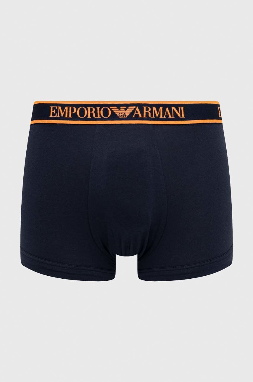 Emporio Armani Underwear Boksarice 3-pack moški mornarsko modra barva - Pepit.si