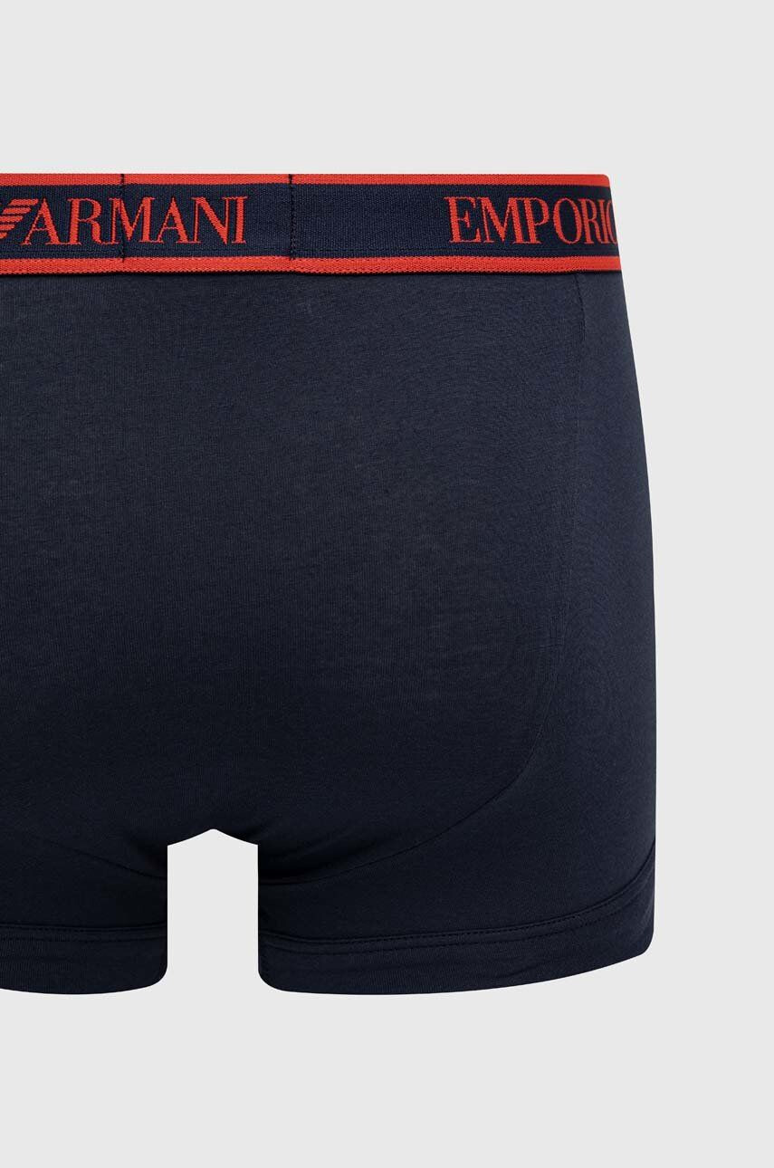 Emporio Armani Underwear Boksarice 3-pack moški mornarsko modra barva - Pepit.si