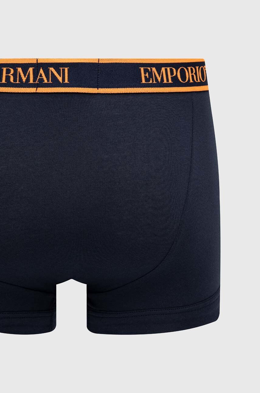 Emporio Armani Underwear Boksarice 3-pack moški mornarsko modra barva - Pepit.si