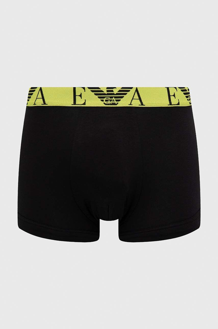 Emporio Armani Underwear Boksarice 3-pack moški črna barva - Pepit.si