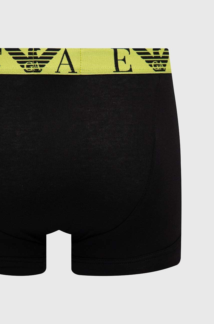 Emporio Armani Underwear Boksarice 3-pack moški črna barva - Pepit.si