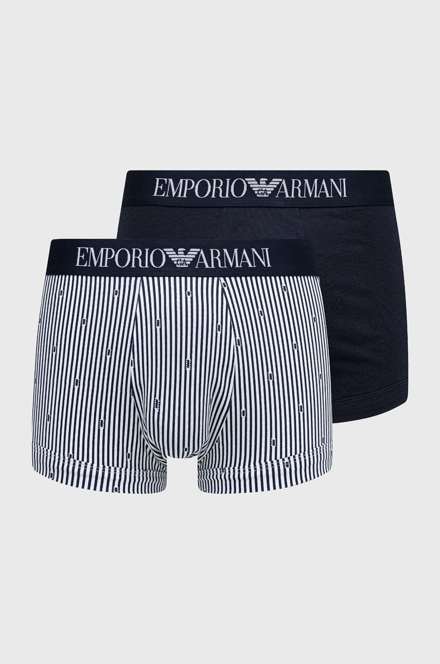 Emporio Armani Underwear Boksarice moške mornarsko modra barva - Pepit.si