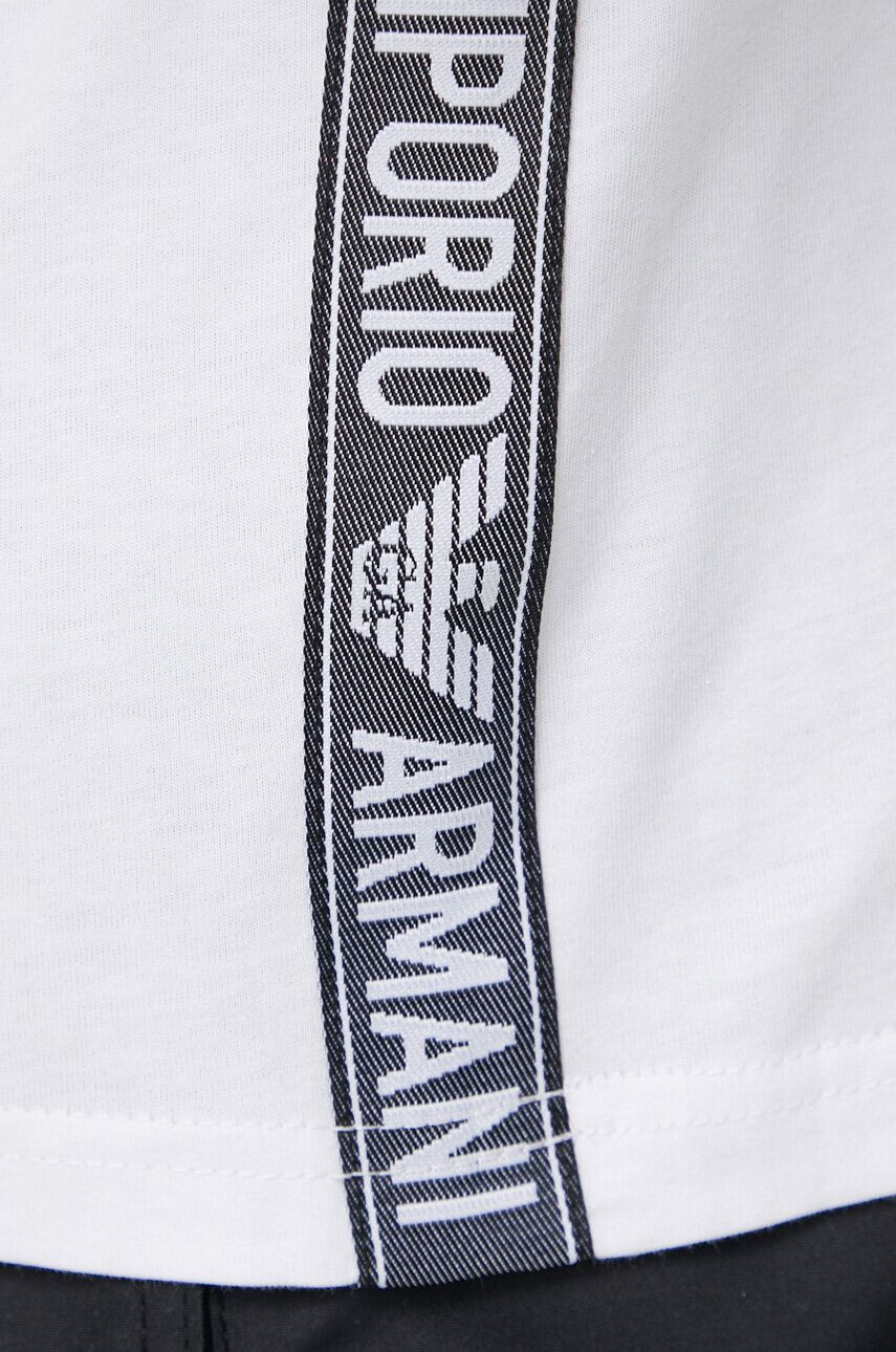 Emporio Armani Underwear Bombažen pižama t-shirt bela barva - Pepit.si