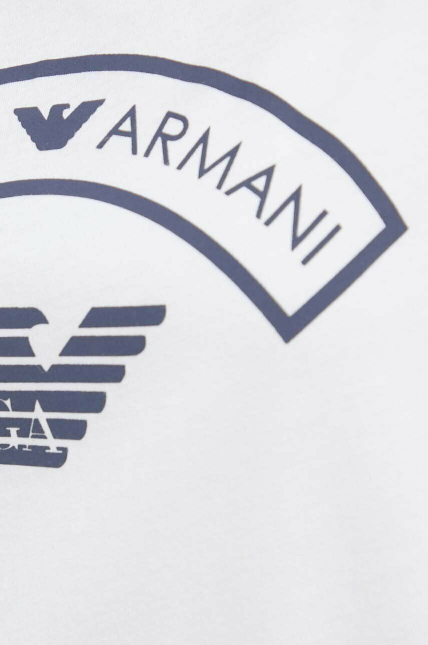 Emporio Armani Underwear Bombažna kratka majica bela barva - Pepit.si