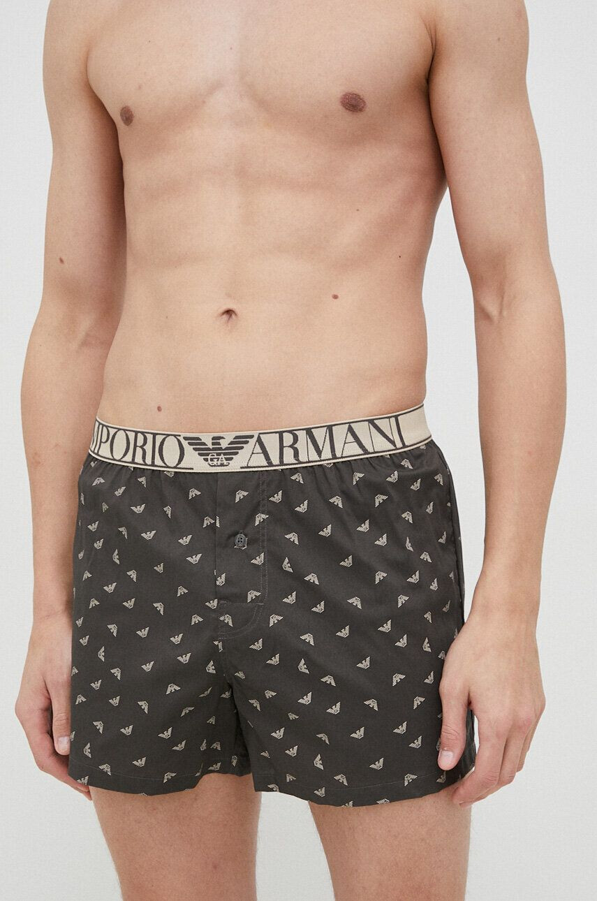 Emporio Armani Underwear Bombažne bokserke siva barva - Pepit.si